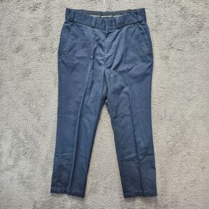 Lion Pants Men Size 33R Black Straight Leg Flat Front